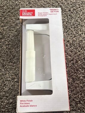 Seton White Toilet Paper Holder